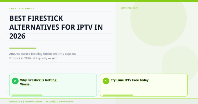 Lime IPTV — Best Firestick Alternatives for IPTV in 2026