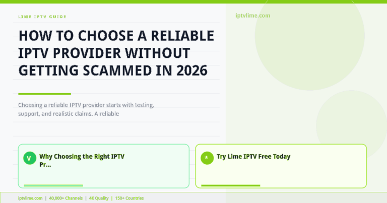 Lime IPTV — How to Choose a Reliable IPTV Provider Without Getting Scammed in 2026