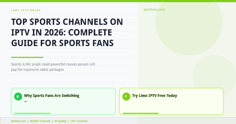 Lime IPTV — Top Sports Channels on IPTV in 2026: Complete Guide for Sports Fans