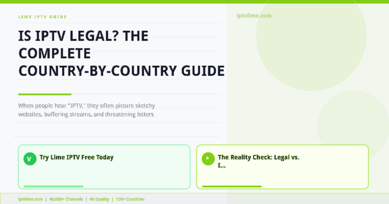 Lime IPTV — Is IPTV Legal? The Complete Country-by-Country Guide (2026)