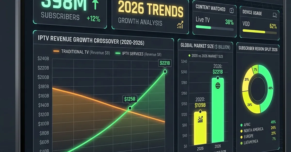 lime iptv — IPTV Statistics 2026: Market Size, Users & Growth Trends