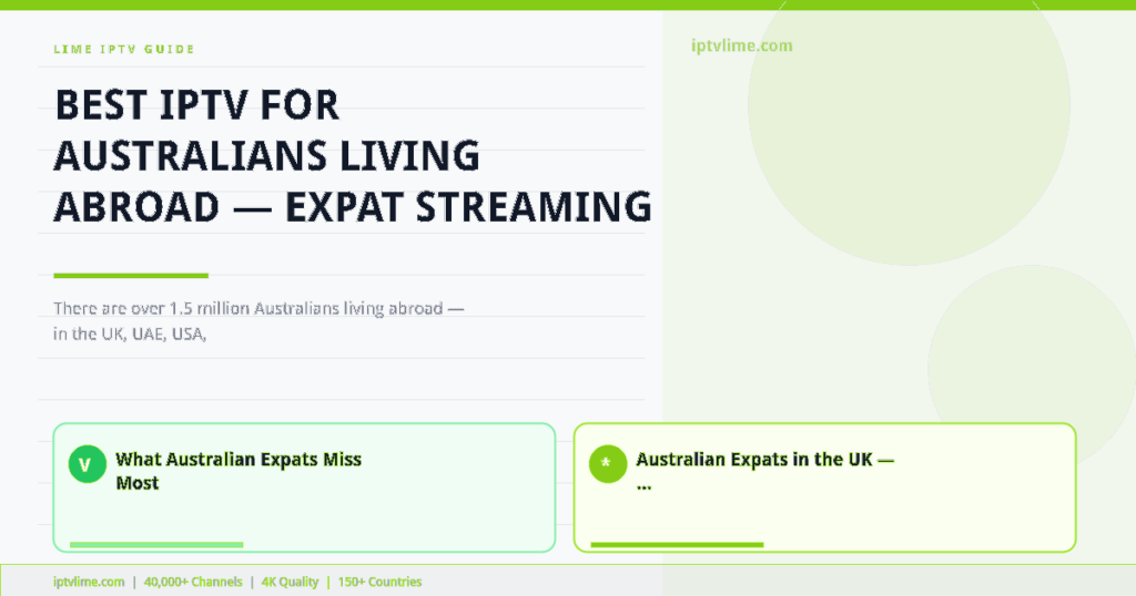 Lime IPTV — Best IPTV for Australians Living Abroad — Expat Streaming Guide 2026