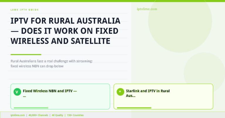 Lime IPTV — IPTV for Rural Australia — Does It Work on Fixed Wireless and Satellite NBN?