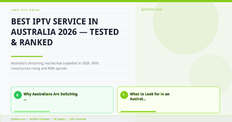 Lime IPTV — Best IPTV Service in Australia 2026 — Tested & Ranked