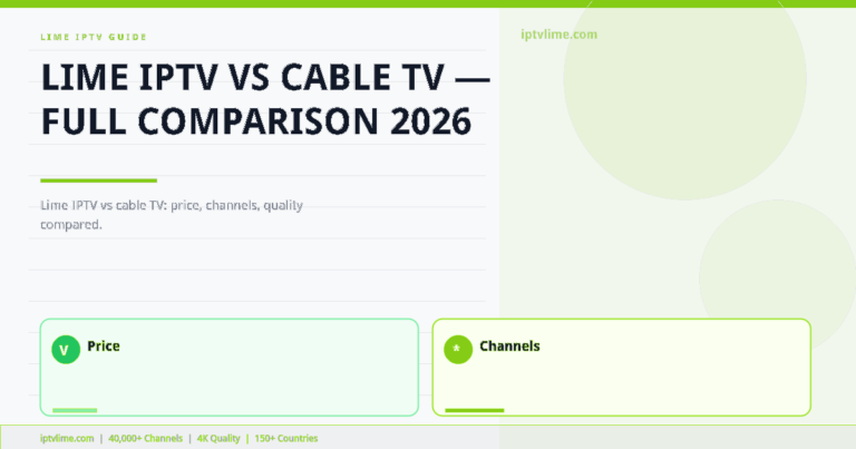 Lime IPTV — Lime IPTV vs Cable TV — Full Comparison 2026